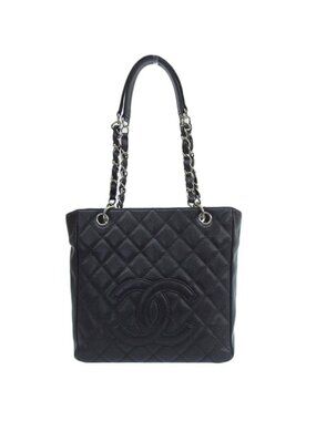 Chanel Caviar Pst Chain Tote Bag